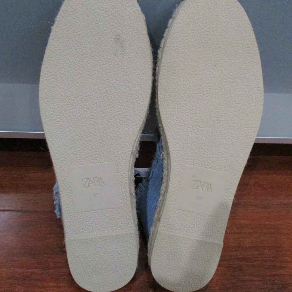 Zara Denim Espadrille Flats - Picture 9 of 9